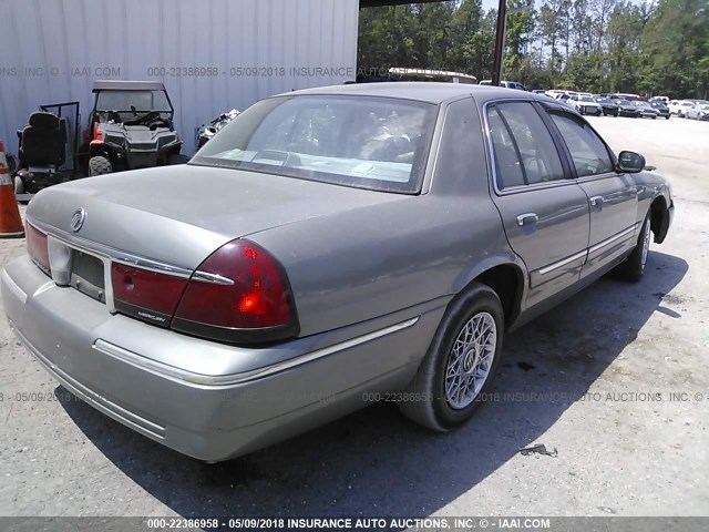 2MEFM74W51X645380 - 2001 MERCURY GRAND MARQUIS GS GRAY photo 4