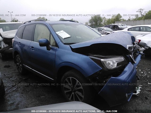 JF2SJGWC0HH426608 - 2017 SUBARU FORESTER 2.0XT TOURING BLUE photo 1