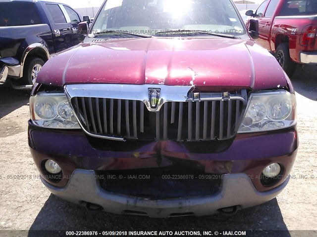 5LMFU27R44LJ28480 - 2004 LINCOLN NAVIGATOR BURGUNDY photo 6