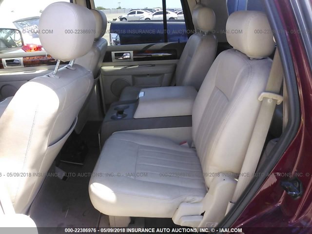 5LMFU27R44LJ28480 - 2004 LINCOLN NAVIGATOR BURGUNDY photo 8