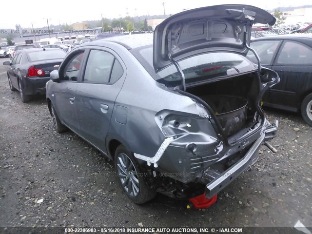 ML32F3FJ6JHF02495 - 2018 MITSUBISHI MIRAGE G4 ES Серый фото 3