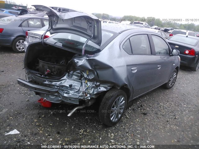 ML32F3FJ6JHF02495 - 2018 MITSUBISHI MIRAGE G4 ES Серый фото 4