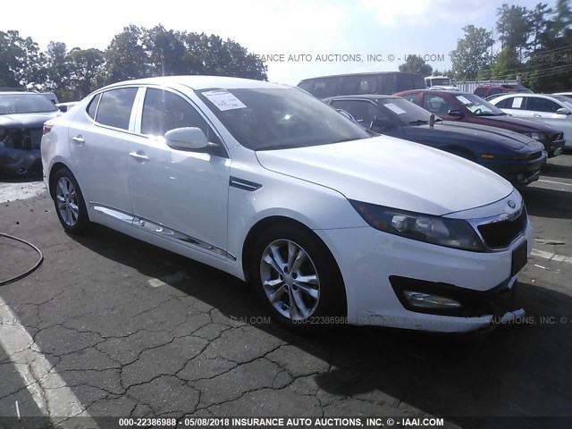 5XXGN4A71DG127881 - 2013 KIA OPTIMA EX WHITE photo 1