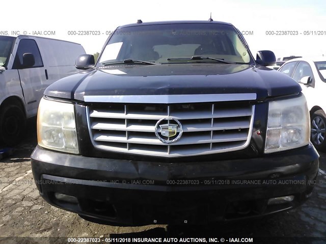 1GYEK63N05R181253 - 2005 CADILLAC ESCALADE LUXURY შავი ფოტო 6