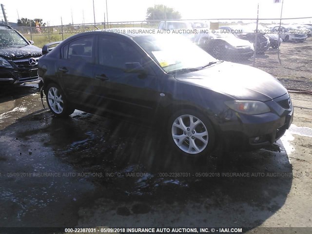 JM1BK32F181150842 - 2008 MAZDA 3 I BLACK photo 1