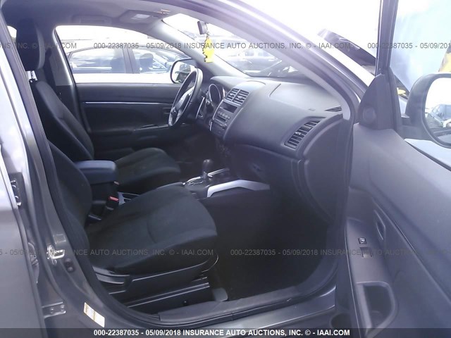 4A4AR3AU7DE012791 - 2013 MITSUBISHI OUTLANDER SPORT ES GRAY photo 5