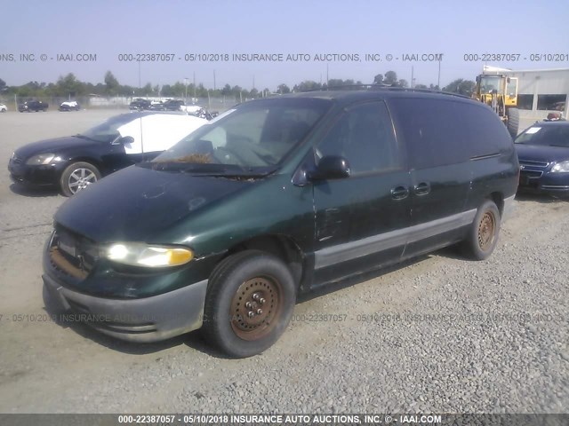 1B4GT44L2XB604517 - 1999 DODGE GRAND CARAVAN SE GREEN photo 2