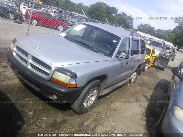 1D4HR38N53F514361 - 2003 DODGE DURANGO SPORT SILVER photo 2