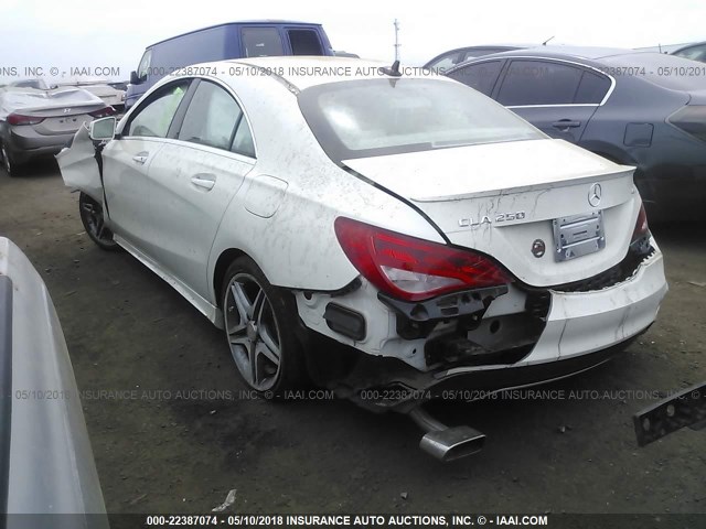 WDDSJ4GB6FN206347 - 2015 MERCEDES-BENZ CLA 250 4MATIC WHITE photo 3