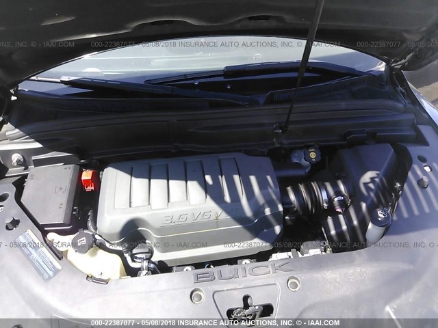 5GAEV23708J218281 - 2008 BUICK ENCLAVE CXL Marron photo 10