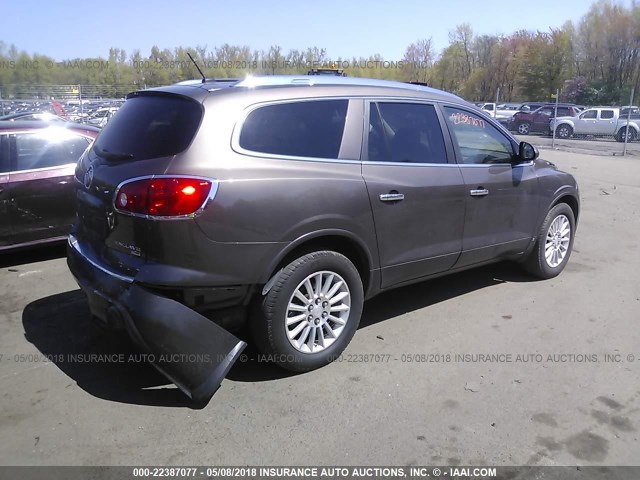 5GAEV23708J218281 - 2008 BUICK ENCLAVE CXL Marron photo 4