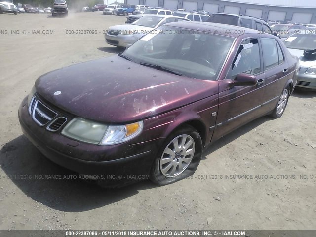 YS3EB49E633030444 - 2003 SAAB 9-5 LINEAR RED photo 2