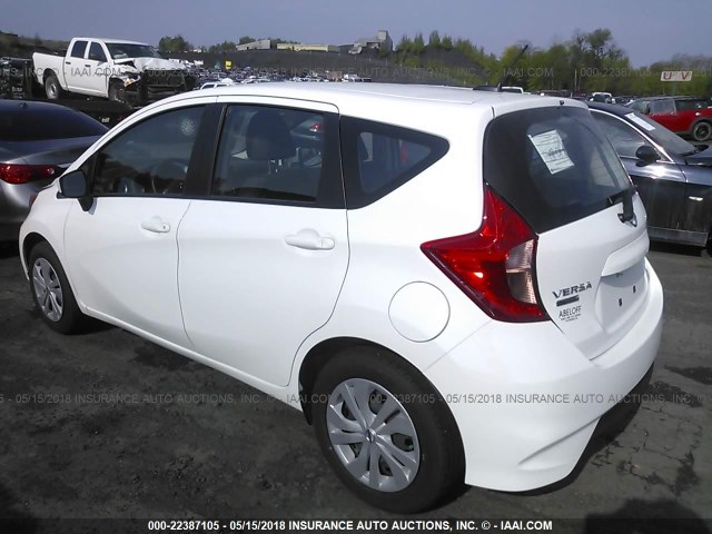 3N1CE2CPXHL379089 - 2017 NISSAN VERSA NOTE S/S PLUS/SV/SL/SR WHITE photo 3