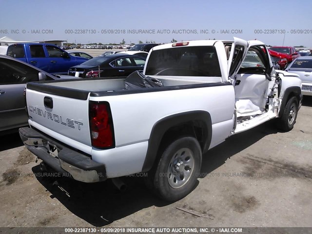 1GCEC19X67Z114562 - 2007 CHEVROLET SILVERADO C1500 CLASSIC WHITE photo 4