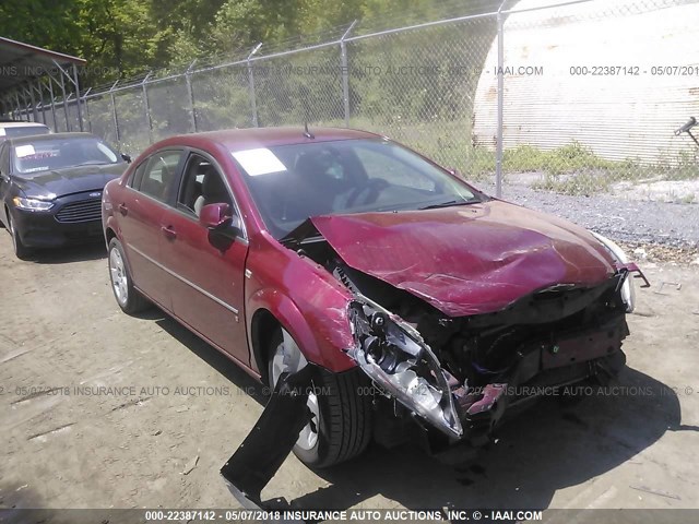 1G8ZS57N27F244217 - 2007 SATURN AURA XE RED photo 1