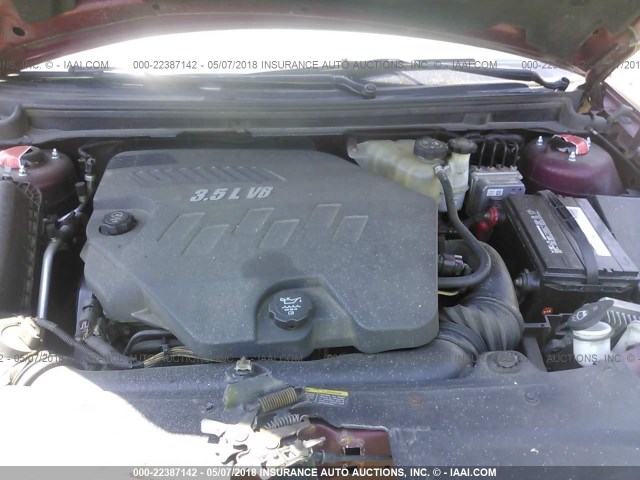 1G8ZS57N27F244217 - 2007 SATURN AURA XE RED photo 10