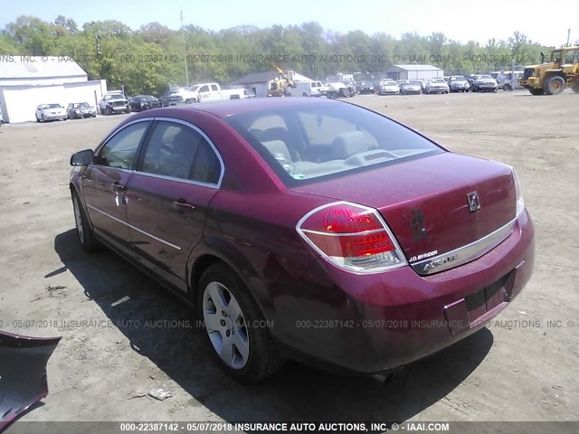 1G8ZS57N27F244217 - 2007 SATURN AURA XE RED photo 3