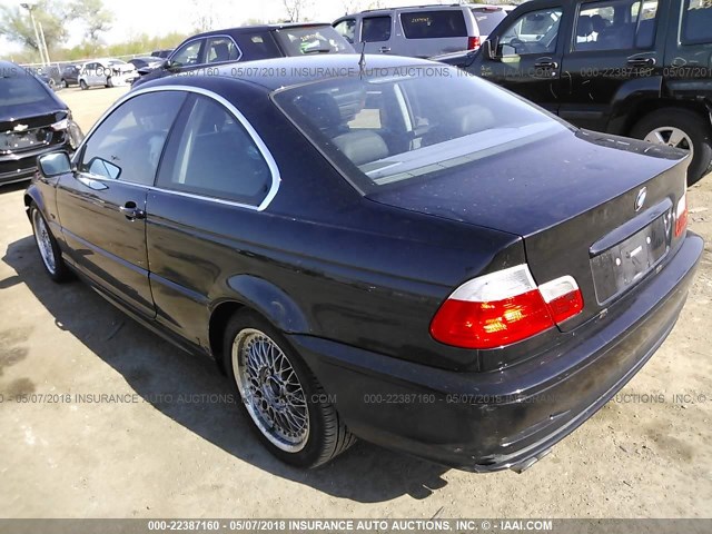 WBABM5342YJN91301 - 2000 BMW 328 CI BLACK photo 3