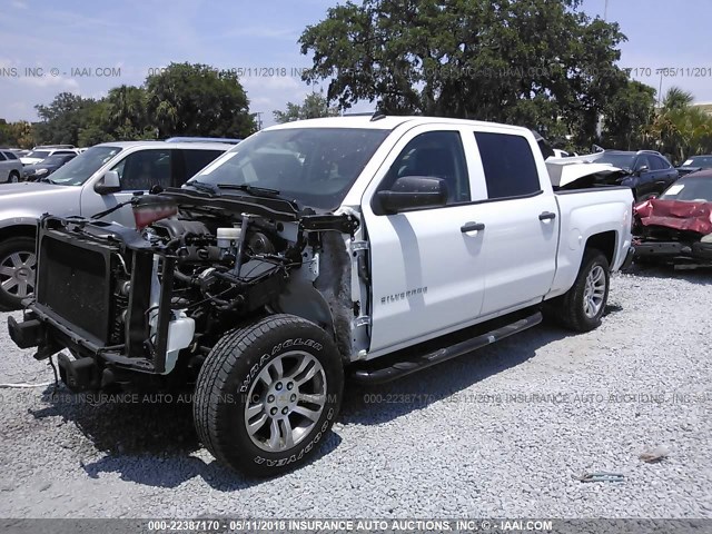 3GCPCREC6EG532238 - 2014 CHEVROLET SILVERADO C1500 LT WHITE photo 2