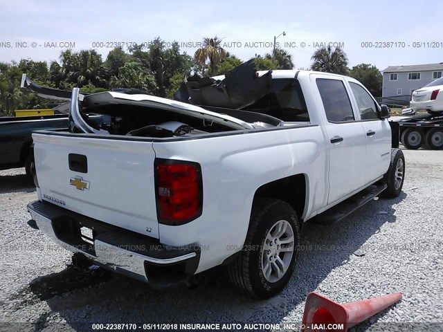 3GCPCREC6EG532238 - 2014 CHEVROLET SILVERADO C1500 LT WHITE photo 4