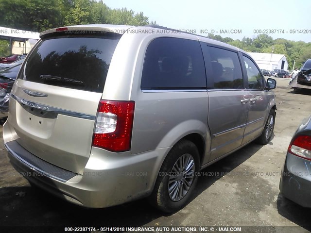 2C4RC1CG3DR570888 - 2013 CHRYSLER TOWN & COUNTRY TOURING L TAN photo 4