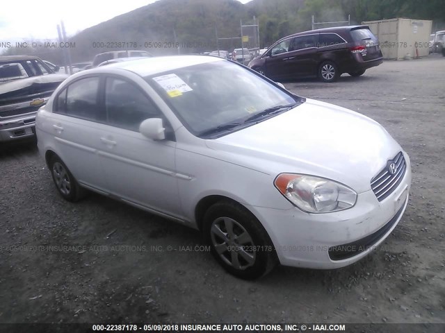 KMHCN46C08U181110 - 2008 HYUNDAI ACCENT GLS WHITE photo 1