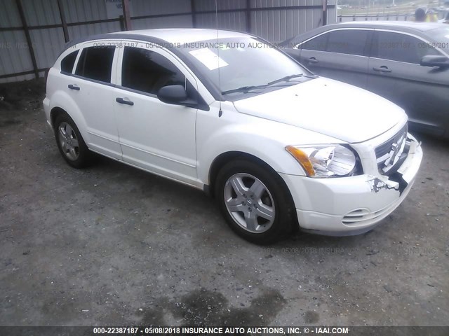 1B3HB48B78D625091 - 2008 DODGE CALIBER SXT WHITE photo 1