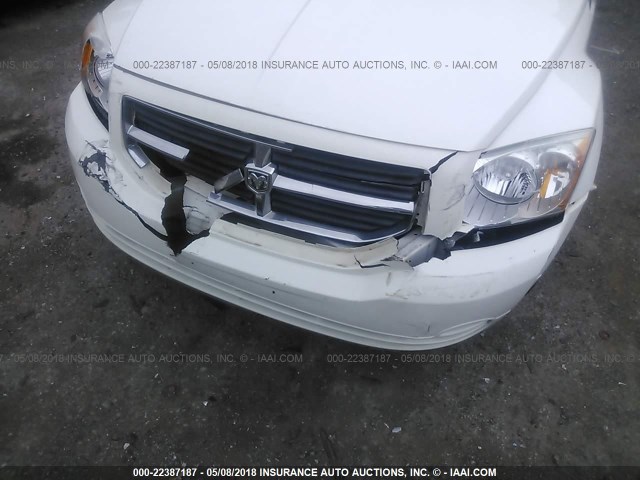 1B3HB48B78D625091 - 2008 DODGE CALIBER SXT WHITE photo 6