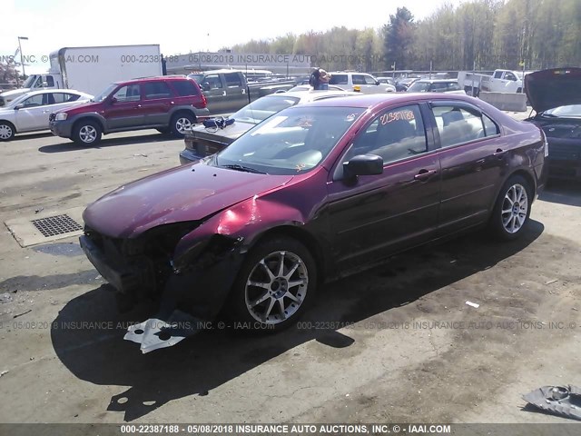 3FAHP06Z07R101320 - 2007 FORD FUSION S RED photo 2