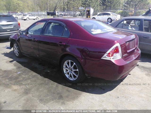 3FAHP06Z07R101320 - 2007 FORD FUSION S RED photo 3