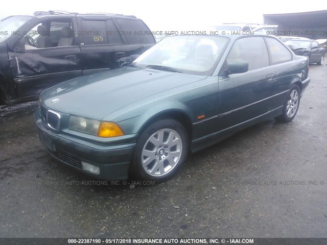 WBABF8326WEH62473 - 1998 BMW 323 IS AUTOMATIC GREEN photo 2