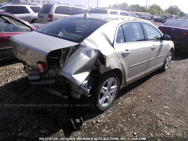 1G1ZB5E03CF135233 - 2012 CHEVROLET MALIBU LS 金色 照片 4