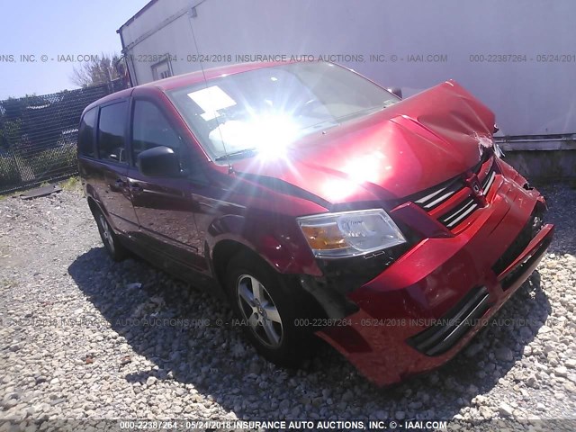 2D8HN44E29R597769 - 2009 DODGE GRAND CARAVAN SE RED photo 1