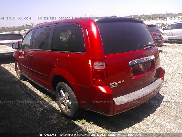 2D8HN44E29R597769 - 2009 DODGE GRAND CARAVAN SE RED photo 3