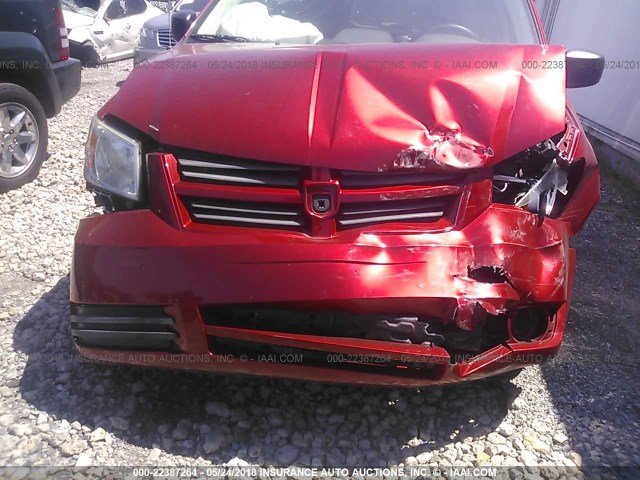 2D8HN44E29R597769 - 2009 DODGE GRAND CARAVAN SE RED photo 6