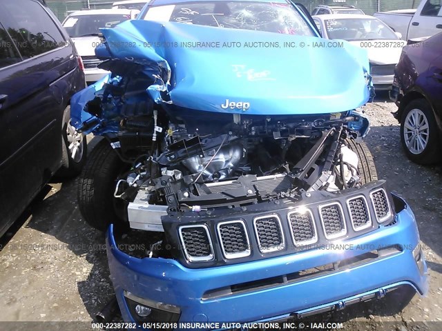 3C4NJCBB5JT226705 - 2018 JEEP COMPASS LATITUDE ლურჯი ფოტო 6