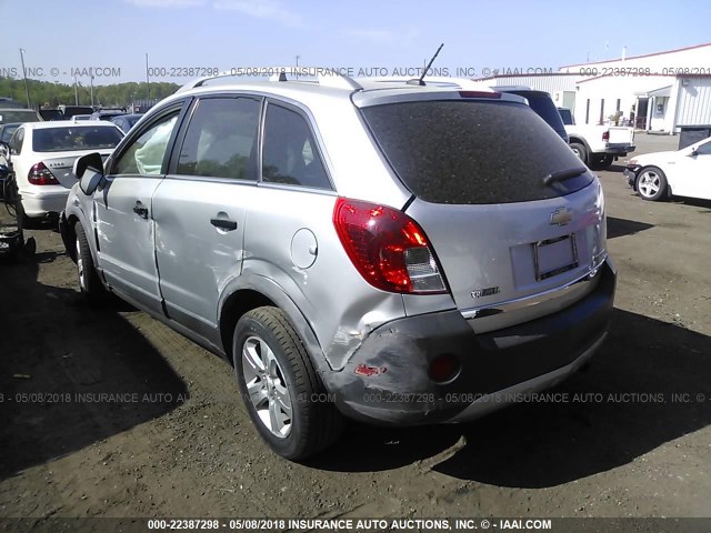 3GNAL2EK4ES678825 - 2014 CHEVROLET CAPTIVA LS SILVER photo 3