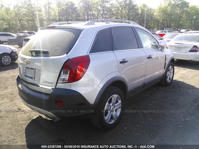 3GNAL2EK4ES678825 - 2014 CHEVROLET CAPTIVA LS 银色 照片 4