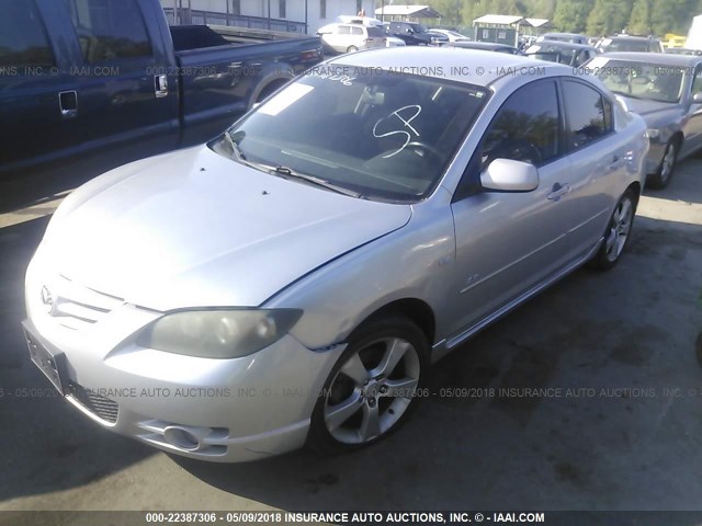 JM1BK123051252462 - 2005 MAZDA 3 S SILVER photo 2