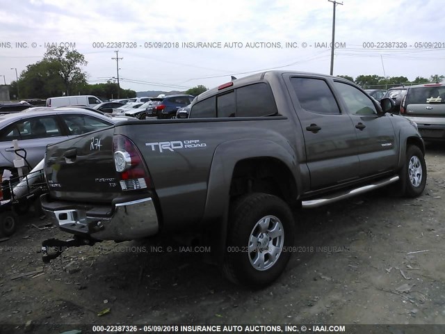 3TMJU4GN4CM126977 - 2012 TOYOTA TACOMA DOUBLE CAB PRERUNNER GOLD photo 4