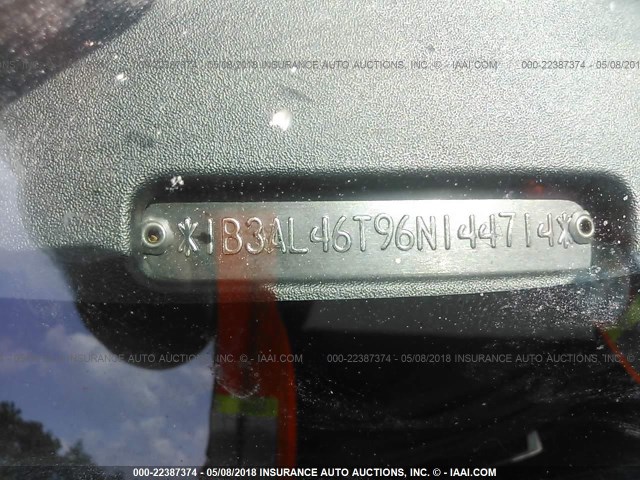 1B3AL46T96N144714 - 2006 DODGE STRATUS SXT GREEN photo 9