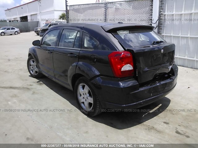 1B3HB48A19D197186 - 2009 DODGE CALIBER SXT BLACK photo 3