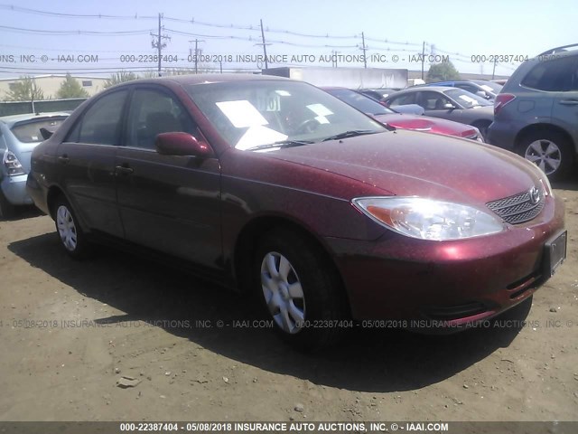 4T1BE32K34U350906 - 2004 TOYOTA CAMRY LE/XLE/SE 勃艮第红 照片 1