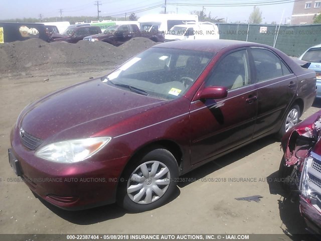 4T1BE32K34U350906 - 2004 TOYOTA CAMRY LE/XLE/SE 勃艮第红 照片 2