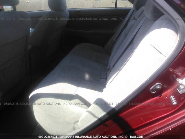 4T1BE32K34U350906 - 2004 TOYOTA CAMRY LE/XLE/SE 勃艮第红 照片 8