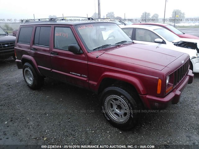 1J4FF68S8XL625010 - 1999 JEEP CHEROKEE SPORT/CLASSIC ბურგუნდია ფოტო 1
