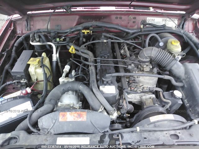 1J4FF68S8XL625010 - 1999 JEEP CHEROKEE SPORT/CLASSIC ბურგუნდია ფოტო 10