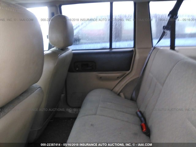 1J4FF68S8XL625010 - 1999 JEEP CHEROKEE SPORT/CLASSIC ბურგუნდია ფოტო 8