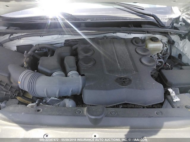 JTEBU5JR1G5310609 - 2016 TOYOTA 4RUNNER SR5 PREM/LTDL/TRAIL/TRD 白色 照片 10