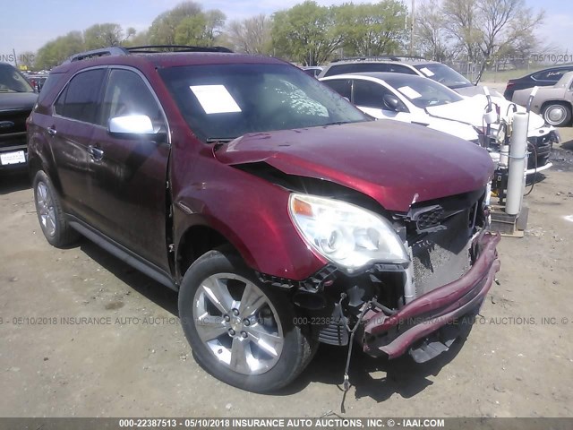 2CNFLGE57B6248007 - 2011 CHEVROLET EQUINOX LTZ RED photo 1